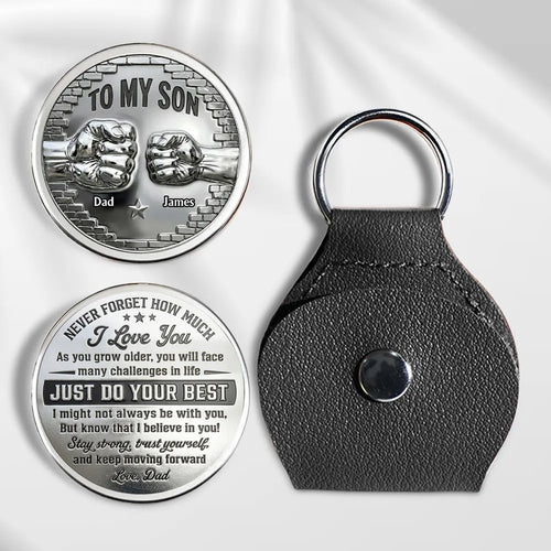 To My Son I Believe In You - Personalized Custom Pocket Hug