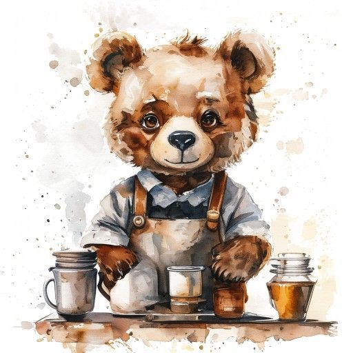 Watercolor Bear
